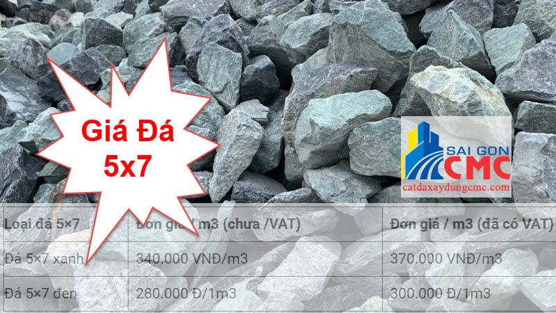 báo giá đá 5x7 mới nhất