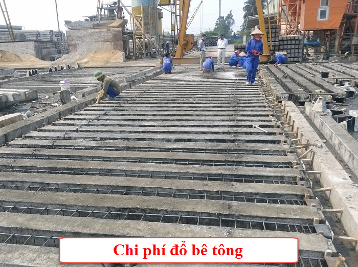 Chi phí để đổ bê tông nhà xưởng phụ thuộc vào tổng diện tích cần thi công