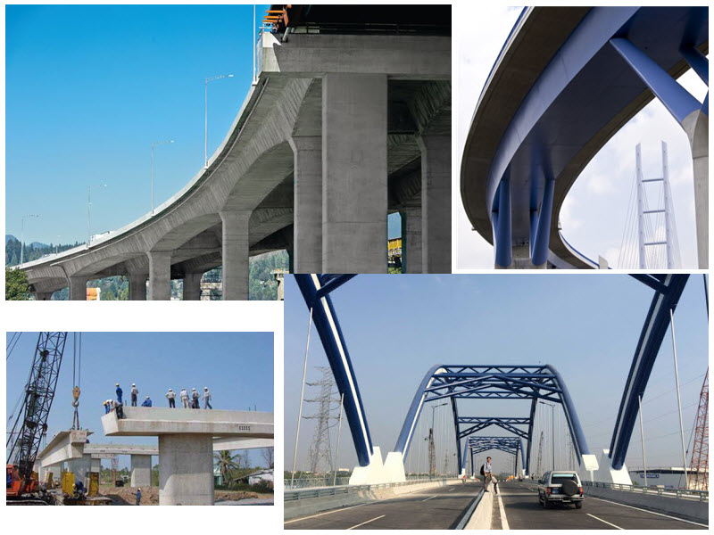 Bê tông cường độ cao được ứng dụng trong xây dựng các công trình nhà, cầu, đường hay các công trình thủy lợi